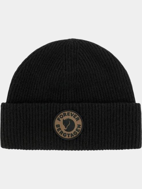 Fjallraven Bergtagen Forever Wool Beanie kötött sapka fekete színben 4