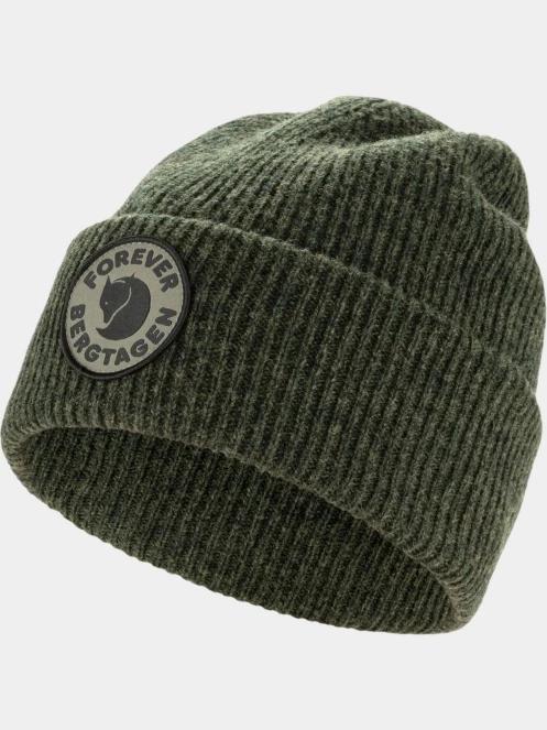 Fjallraven Bergtagen Forever Wool Beanie kötött sapka zöld színben 2