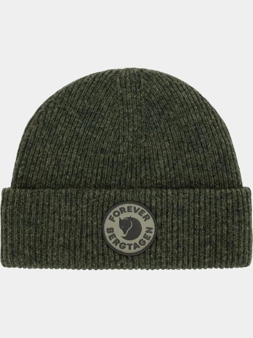 Fjallraven Bergtagen Forever Wool Beanie kötött sapka zöld színben 4