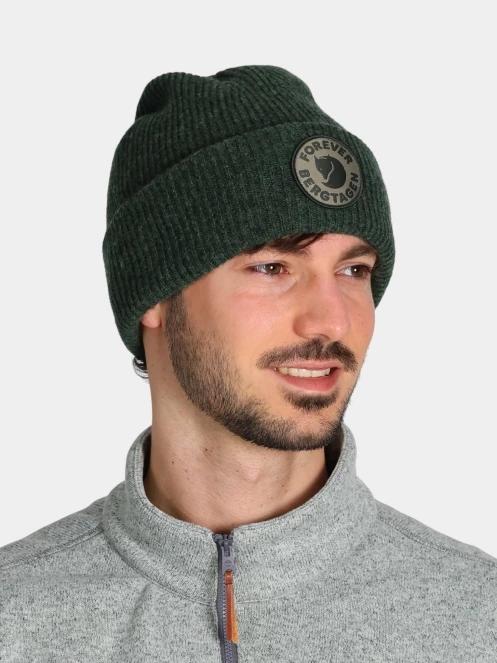 Fjallraven Bergtagen Forever Wool Beanie kötött sapka zöld színben 5