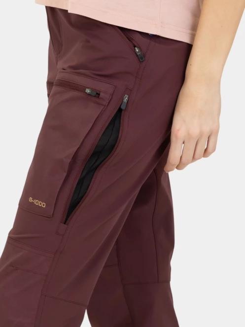 Fjallraven Keb Agile Trousers W női túranadrág bordó színben 8