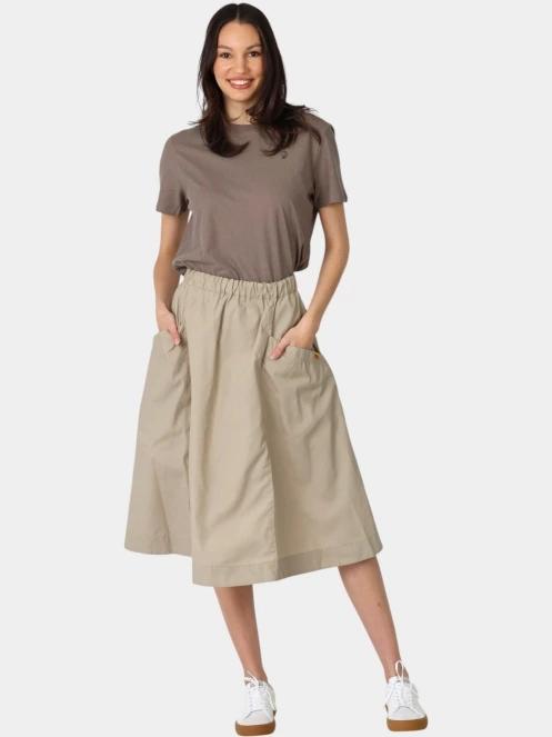 Fjallraven Vardag Skirt W női midi szoknya homok színben 5
