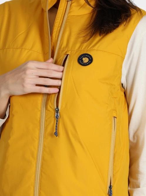 Fjallraven Bergtagen 60 Insulation vest W női mellény sárga színben 6