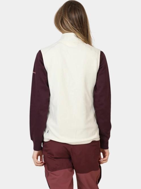 Fjallraven Övik Lite Fleece Vest W női mellény fehér színben 4