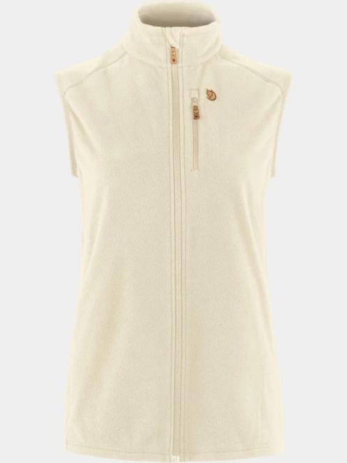 Fjallraven Övik Lite Fleece Vest W női mellény homok színben 2