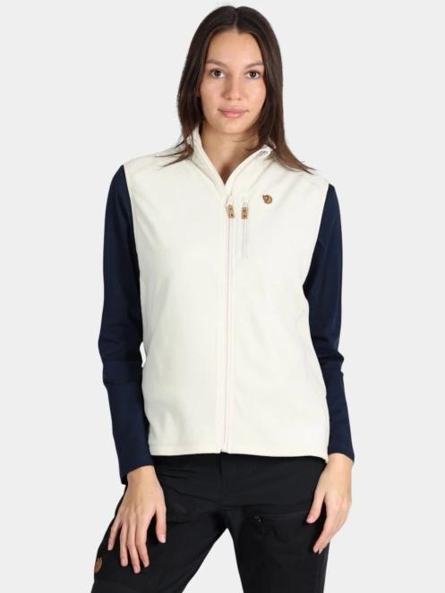 Fjallraven Övik Lite Fleece Vest W női mellény homok színben 2
