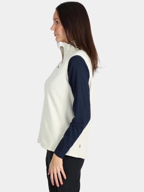 Fjallraven Övik Lite Fleece Vest W női mellény homok színben 3