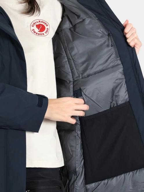 Fjallraven HC hydratic Padded Parka W női télikabát sötétkék színben 8