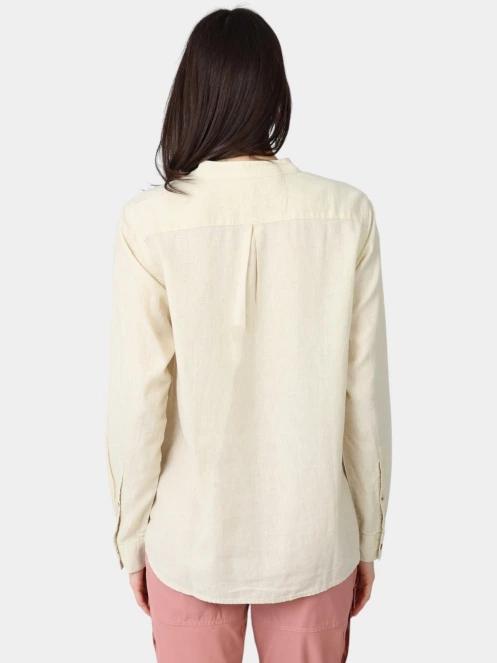 Fjallraven Övik Hemp Shirt LS W női hosszú ujjú ing fehér színben 4