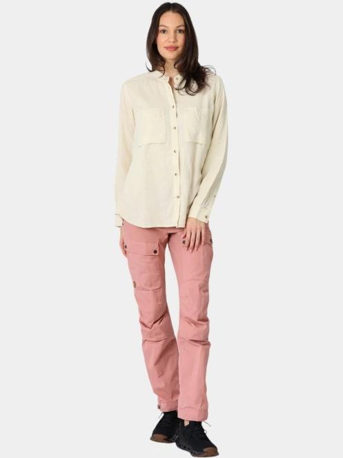Fjallraven Övik Hemp Shirt LS W női hosszú ujjú ing fehér színben 5