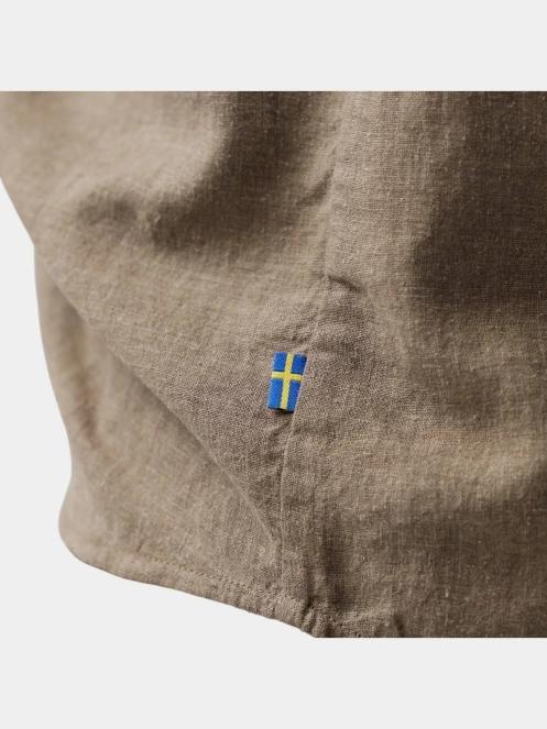 Fjallraven Övik Hemp Shirt LS W női hosszú ujjú ing barna színben 6