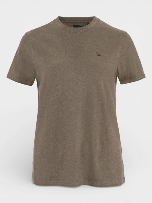 Fjallraven Hemp Blend T-shirt W női rövid ujjú póló barna színben 2