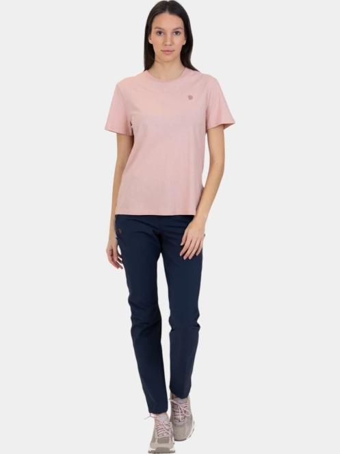 Fjallraven Hemp Blend T-shirt W női rövid ujjú póló rózsaszín színben 5