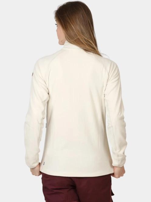 Fjallraven Övik Lite Fleece Jacket W női polár pulóver homok színben 4