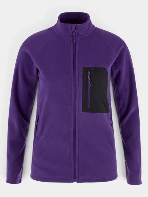 Fjallraven Kaipak Fleece W női polár pulóver lila színben 2