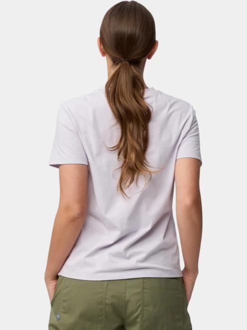 Fjallraven Archive Logo T-shirt W női rövid ujjú sport póló lila színben 4