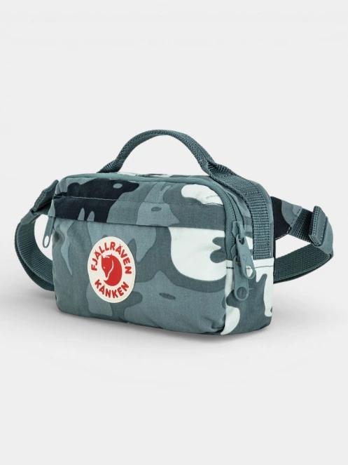 Fjallraven Kanken Graphics Hip Pack övtáska kék színben 4