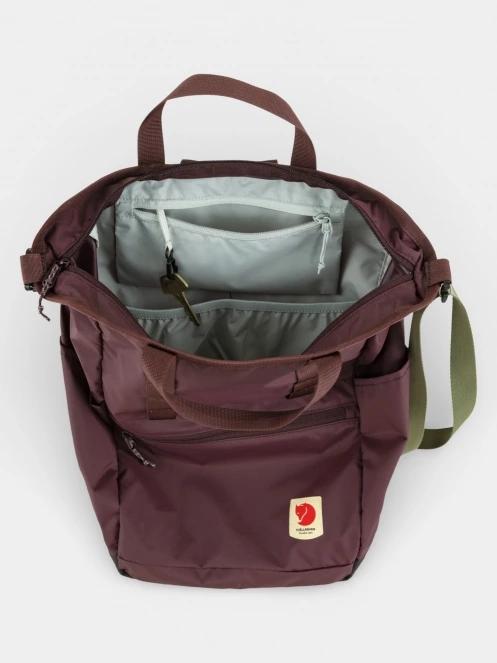 Fjallraven High Coast Totepack hátizsák bordó színben 4