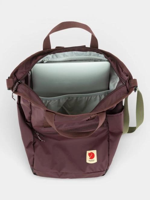 Fjallraven High Coast Totepack hátizsák bordó színben 6