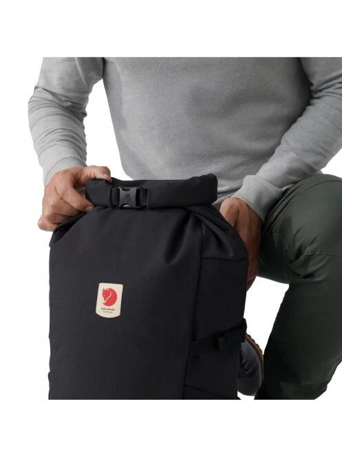 Fjallraven Ulvö Rolltop 30 hátizsák fekete színben 7