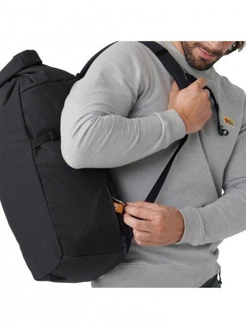 Fjallraven Ulvö Rolltop 30 hátizsák fekete színben 9