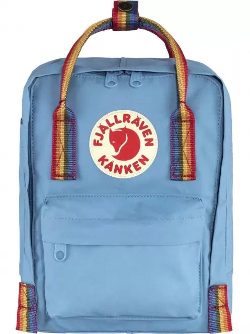 Fjallraven Kanken Rainbow Mini hátizsák kék színben 2