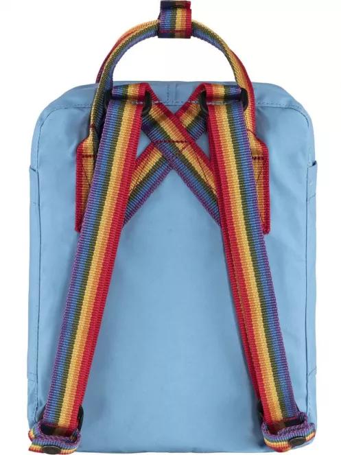 Fjallraven Kanken Rainbow Mini hátizsák kék színben 3