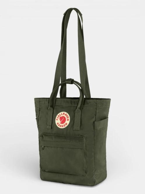 Fjallraven Kanken Totepack hátizsák sötétzöld színben 4