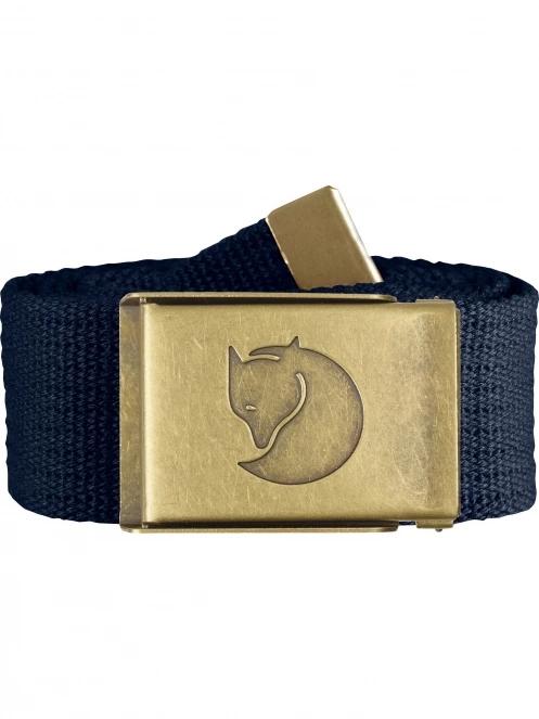 Canvas Brass Belt 4 cm