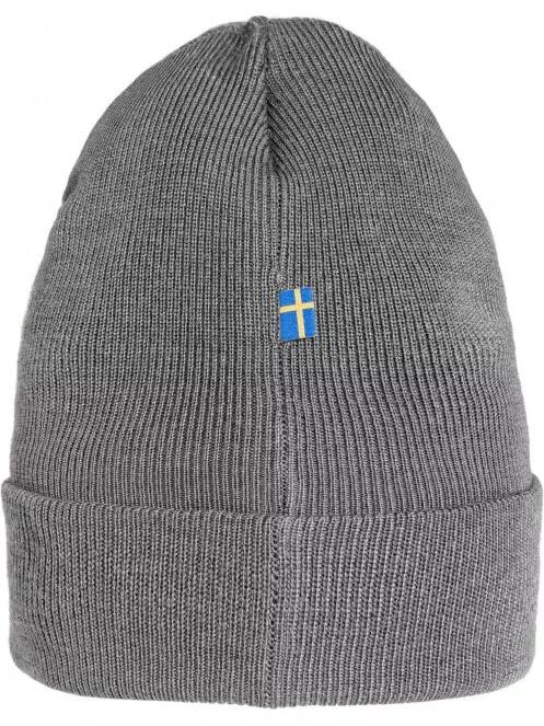 Fjallraven Classic Knit Hat kötött sapka szürke színben 3