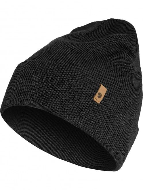 Fjallraven Classic Knit Hat kötött sapka fekete színben 2