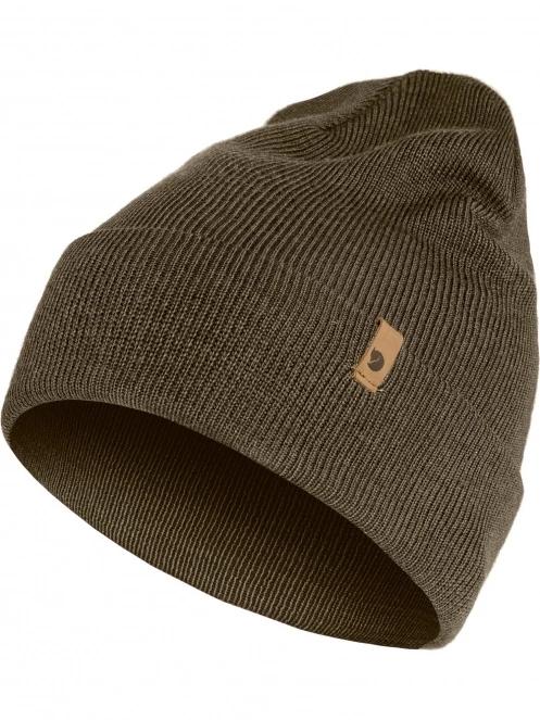 Fjallraven Classic Knit Hat kötött sapka oliva színben 2