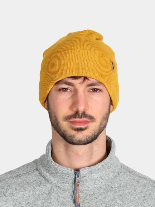 Fjallraven Classic Knit Hat kötött sapka sárga színben 4