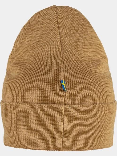 Fjallraven Classic Knit Hat kötött sapka barna színben 3