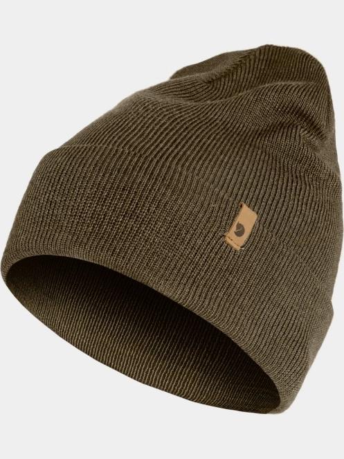 Fjallraven Classic Knit Hat kötött sapka oliva színben 2