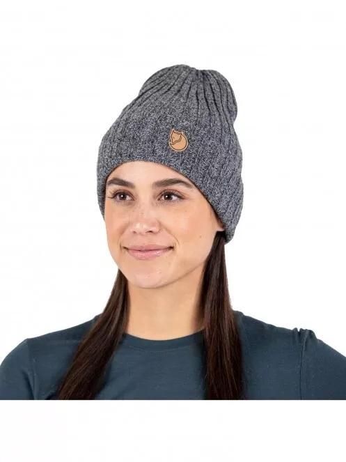 Fjallraven Byron Hat kötött sapka szürke színben 3