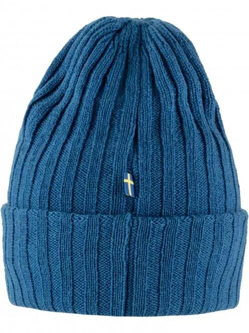 Fjallraven Byron Hat kötött sapka kék színben 3