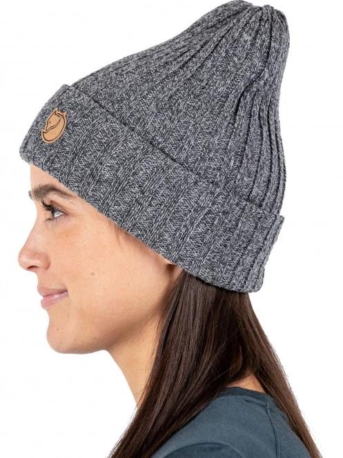 Fjallraven Byron Hat kötött sapka szürke színben 4