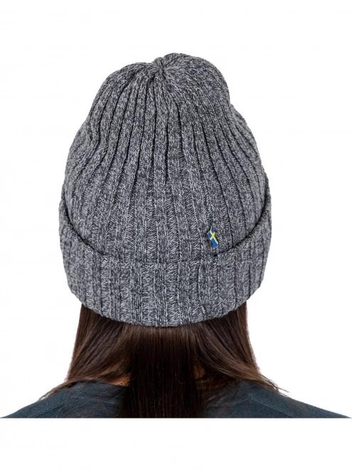 Fjallraven Byron Hat kötött sapka szürke színben 5