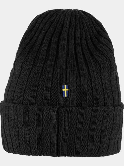 Fjallraven Byron Hat kötött sapka fekete színben 3