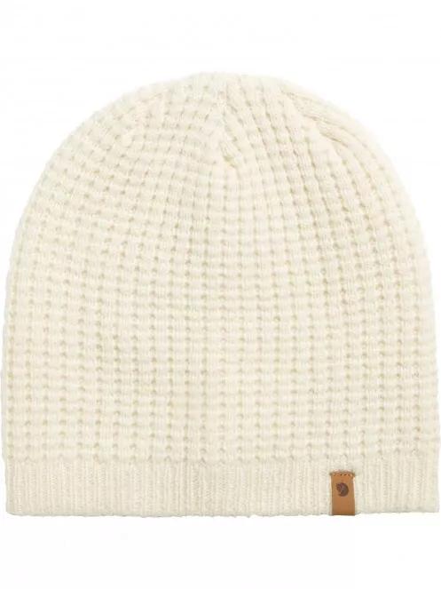 Fjallraven Structure Beanie kötött sapka fehér színben 2