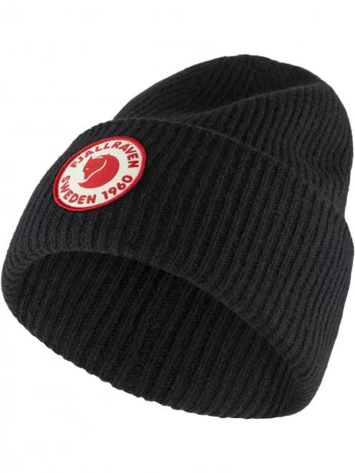 Fjallraven 1960 Logo Hat kötött sapka fekete színben 2