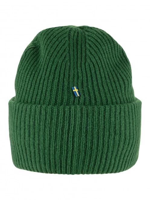 Fjallraven 1960 Logo Hat kötött sapka zöld színben 4
