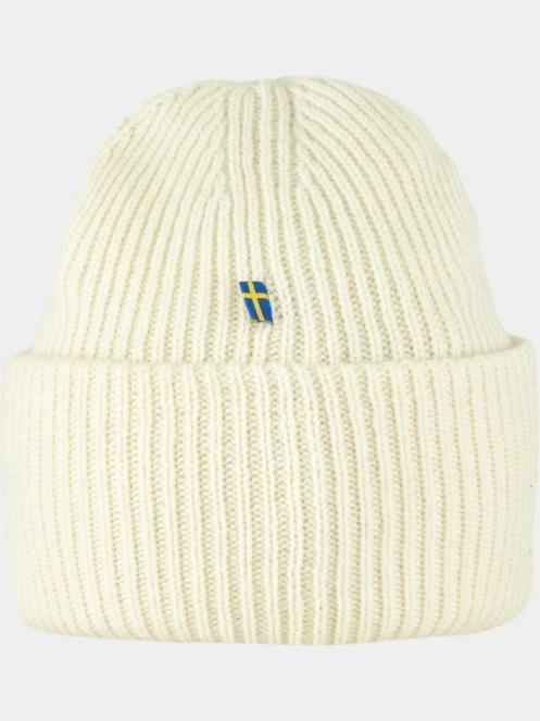 Fjallraven 1960 Logo Hat kötött sapka fehér színben 3