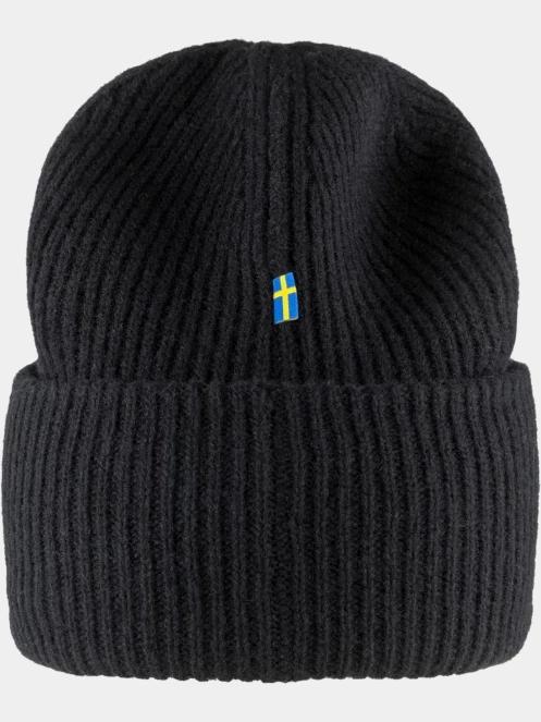 Fjallraven 1960 Logo Hat kötött sapka fekete színben 3