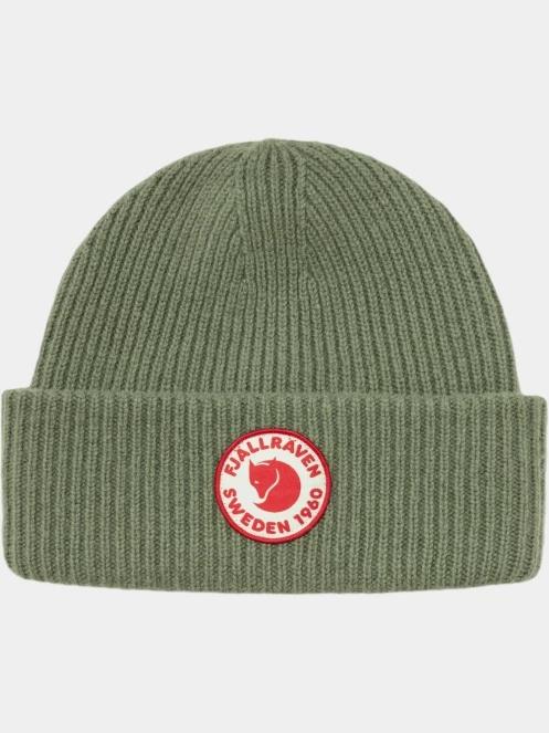 Fjallraven 1960 Logo Hat kötött sapka zöld színben 4
