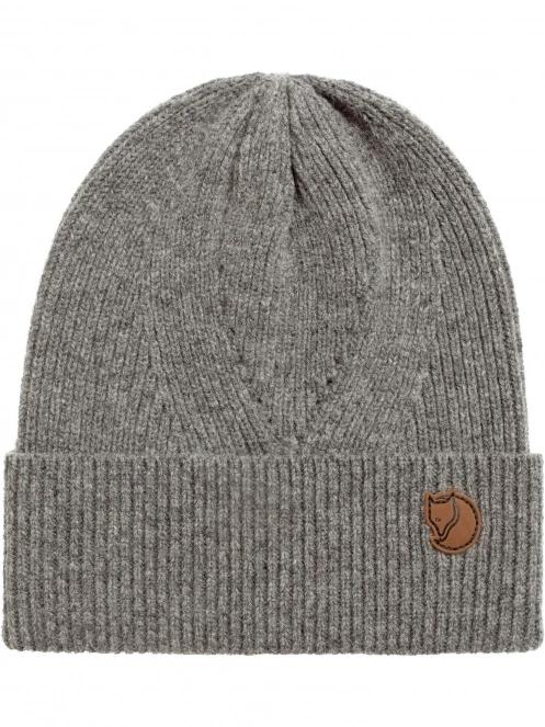 Fjallraven Directional Rib Beanie kötött sapka szürke színben 3