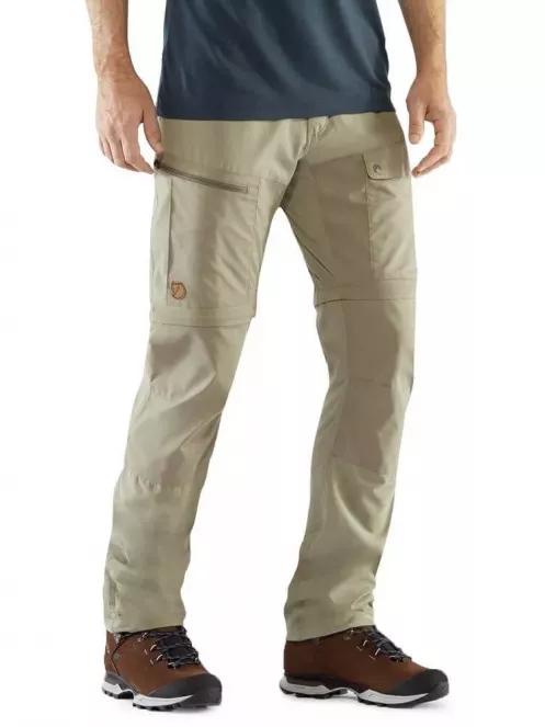 Fjallraven Abisko Midsummer Zip Off Trouser férfi túranadrág homok színben 2