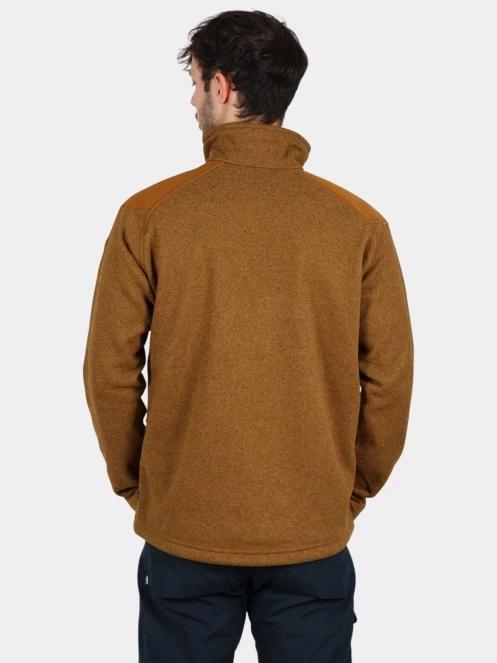 Fjallraven Buck Fleece M férfi polár pulóver barna színben 4
