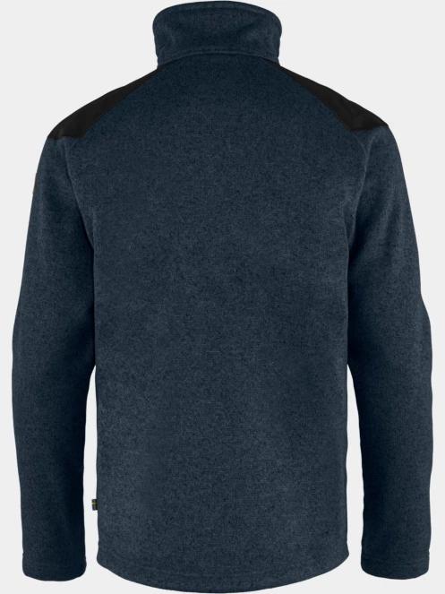 Fjallraven Buck Fleece M férfi polár pulóver sötétkék színben 5